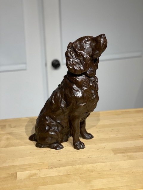 Brown Dog - Large Boykin Bronze Sculpture - Liz Lewis - Image 3
