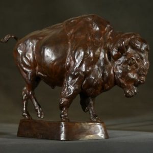 Bison - Bison Bronze Sculpture - Liz Lewis