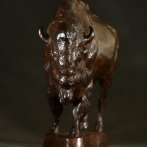 Bison - Bison Bronze Sculpture - Liz Lewis