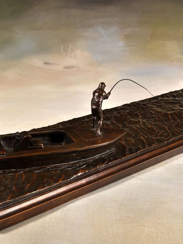 Bow to the King - Tarpon Fishing Bronze Sculpture - Liz Lewis