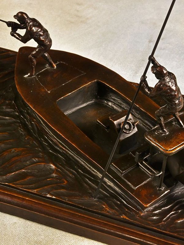 Bow to the King - Tarpon Fishing Bronze Sculpture - Liz Lewis