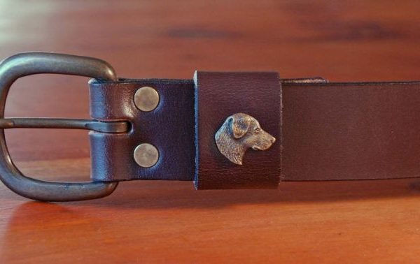 Chesapeake Bay Retriever Head Belt - Royden Leather Belts