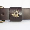 Elk Head Belt - Royden Leather Belts