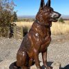 Loyalty (Life-Size German Shepherd Bronze Sculpture) - Liz Lewis