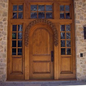 Pine Cones - Hand-Carved Door - Larry Lefner