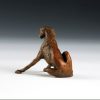 Scratch the Itch (Dog Bronze Sculpture) - Liz Lewis
