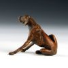 Scratch the Itch (Dog Bronze Sculpture) - Liz Lewis