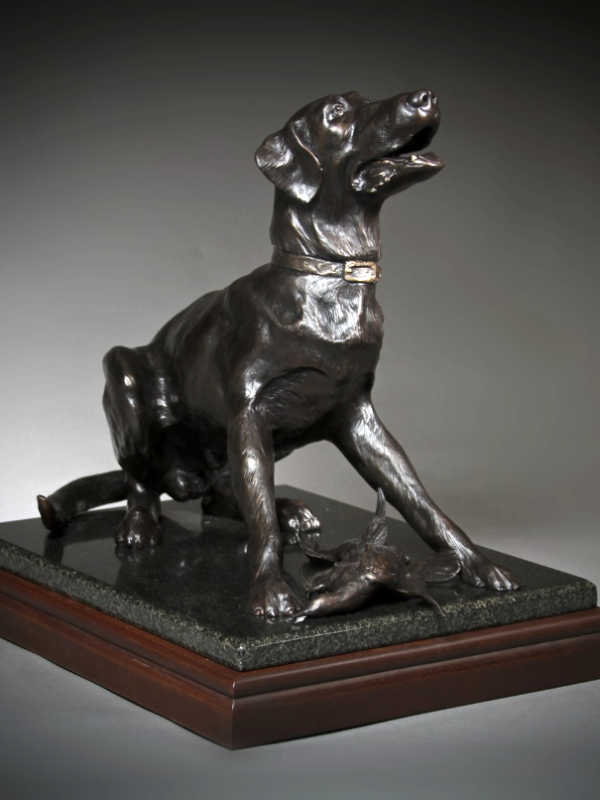 The Lab - Labrador Retriever Bronze Sculpture - Ronnie Wells