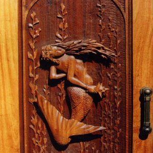 Mermaid - Hand-Carved Door - Larry Lefner