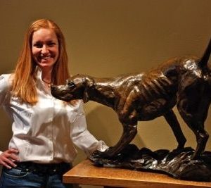 Instinct - English Pointer Bronze Sculpture - Liz Lewis