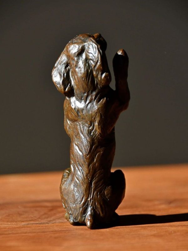 Wee Beggar - Dog Bronze Sculpture - Liz Lewis