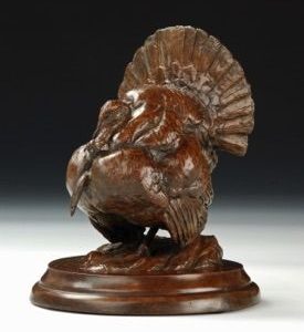 Long Spur - Turkey Bronze Sculpture - Liz Lewis