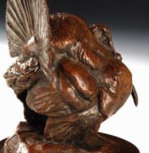 Long Spur - Turkey Bronze Sculpture - Liz Lewis