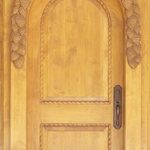 Pine Cones - Hand-Carved Door - Larry Lefner