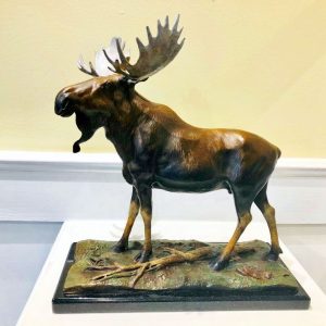 Tundra Nomad - Moose Bronze Sculpture - Ronnie Wells