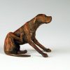 Scratch the Itch (Dog Bronze Sculpture) - Liz Lewis