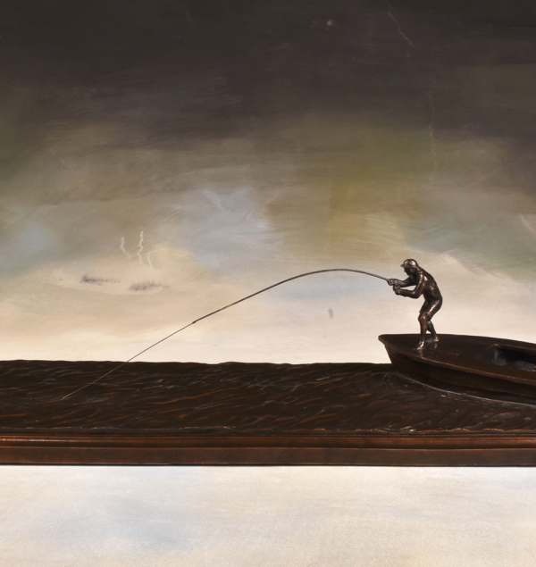 Bow to the King - Tarpon Fishing Bronze Sculpture - Liz Lewis