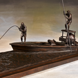 Bow to the King - Tarpon Fishing Bronze Sculpture - Liz Lewis