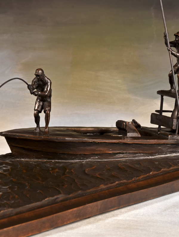 Bow to the King - Tarpon Fishing Bronze Sculpture - Liz Lewis