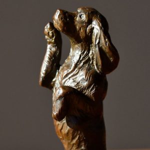 Wee Beggar - Dog Bronze Sculpture - Liz Lewis