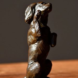 Wee Beggar - Dog Bronze Sculpture - Liz Lewis