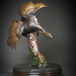 Pitchin' the Roost - Wild Turkey Bronze Sculpture - Ronnie Wells