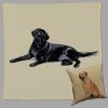 Black Lab Throw Pillow - Zeppa Studios - Image 2