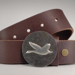 Flying Goose Hand Embossed Buckle & Belt - Tyger Forge