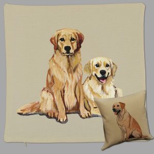 Dog and Horse Art Pillows