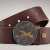 Pheasant Hand Cut Buckle & Belt - Tyger Forge