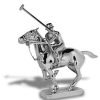 Polo Pony and Player Hood Ornament - Louis Lejeune