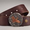 Quail Hand Cut Buckle & Belt - Tyger Forge
