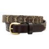 Diamondback Rattlesnake Belt - Bull & Briar Leather