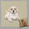 Yellow Lab Retriever Throw Pillow - Zeppa Studios - Image 5