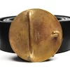 "Looker Feeder" Goose Eggshell and All Cast Buckle & Belt - Tyger Forge - Image 3