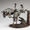 Running the Gauntlet - Wildebeest Bronze Sculpture - John Tolmay - Image 3