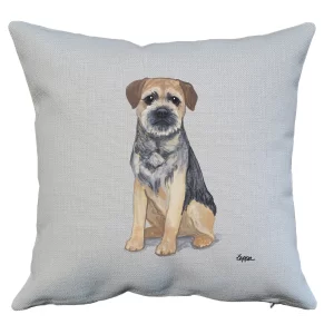 Border Terrier Throw Pillow - Zeppa Studios
