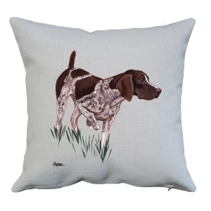 German Shorthaired Pointer Throw Pillow - Zeppa Studios