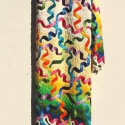 Quilt Wood Carving by Fraser Smith named "Fat Tuesday"