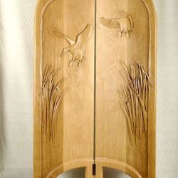Mallard Migration – Hard Carved Free-Standing Screen Mallard Migration - Hard Carved Free-Standing Screen - Larry Lefner