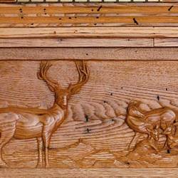 Hand Craved Fireplace Mantle
