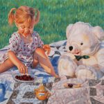 Cherry Social oil l painting by Chris Chantland