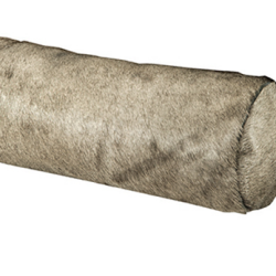 Blue Wildebeest Skin Pillow Bolster by African Game Industries