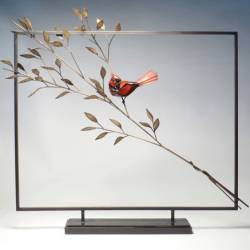 Cardinal Metal Sculpture